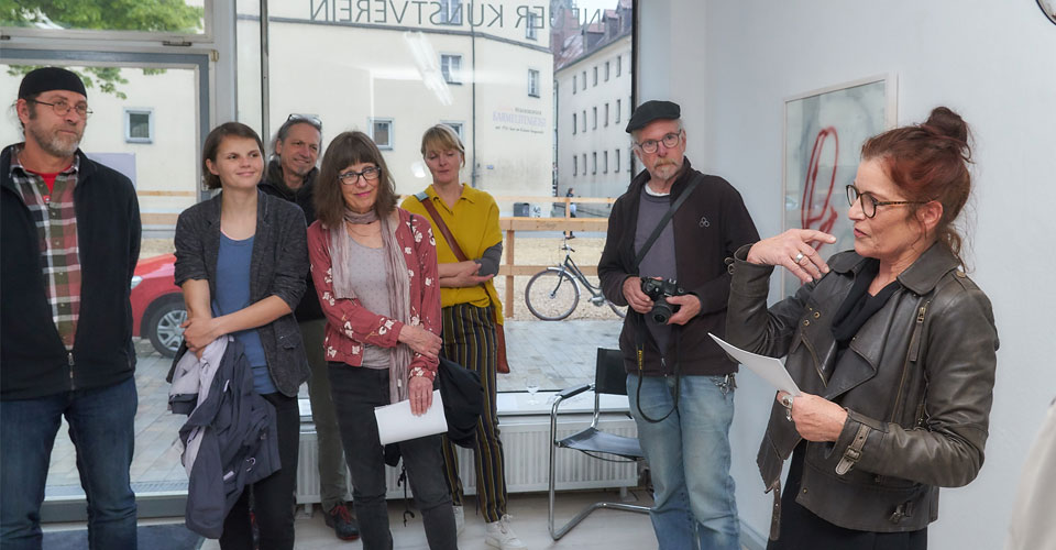 vom 17. Mai bis 16. Juni 2019: GKK Krefeld zu Gast im Neuen Kunstverein Regensburg mit Barbara Adamek, Christiane Behr, Willy Heyer / Foto: Wolfram Schmidt
