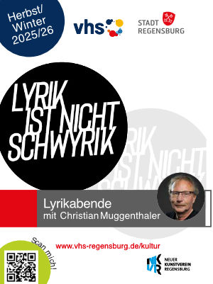 Lyrik ist nicht schwyrik - Flyer der VHS Regensburg