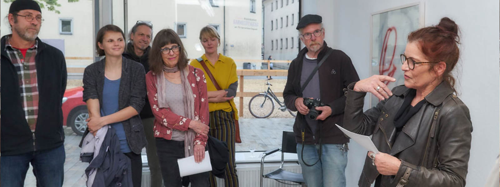 17. Mai bis 16. Juni 2019: »GKK Krefeld zu Gast im NKV«  Barbara Adamek, Christiane Behr, Willy Heyer - Foto: Wolfram Schmidt