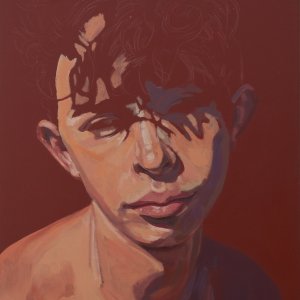 Clement Loisel, Boy 2, oil n canvas, 75 x 50 cm, 2020